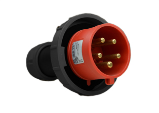 IEC 60309 (6h) PIN & SLEEVE 3 PHASE PLUG, 20 AMPERE-200/415 VOLT (C(UL)US), 16 AMPERE-220/380, 240/415 VOLT (OVE), WATERTIGHT  (IP67) "UNIVERSAL APPROVED" POWER PLUG, COMPRESSION STRAIN RELIEF, 4 POLE-5 WIRE GROUNDING (3P+N+E), NYLON (POLYAMIDE BODY), OPERATING TEMP. = -25�C TO +80�C, RED. APPROVALS: C(UL)US, OVE. CERTIFICATIONS: REACH, RoHS, CE.

<br><font color="yellow">Notes: </font> 
<br><font color="yellow">*</font>  Download IEC 60309 Pin & Sleeve Brochure to view complete range of pin & sleeve devices.